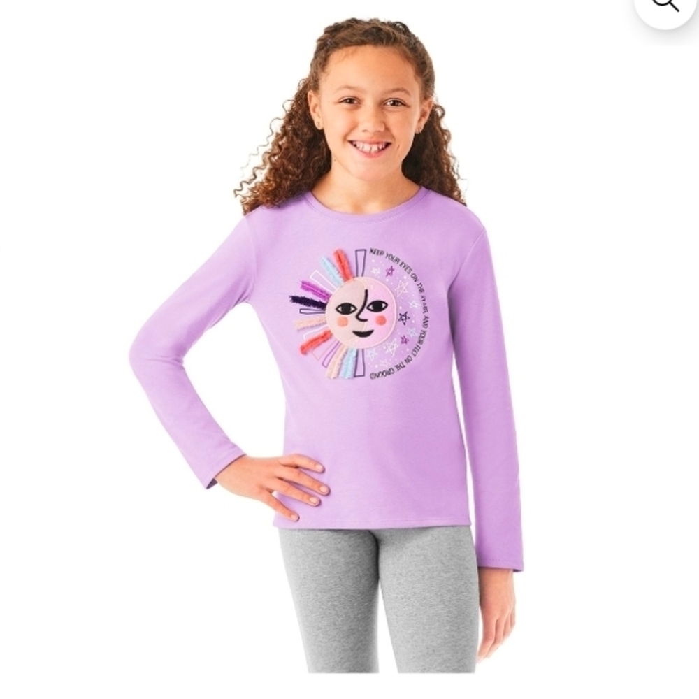 Member's Mark Girls Long Sleeve Tee Size S 6-6X